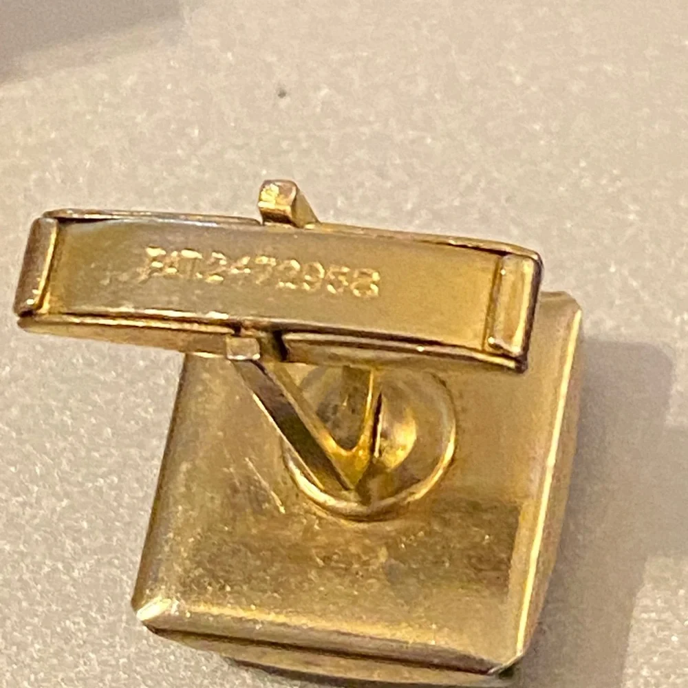 Sophisticated Vintage Gold and Red Cufflinks